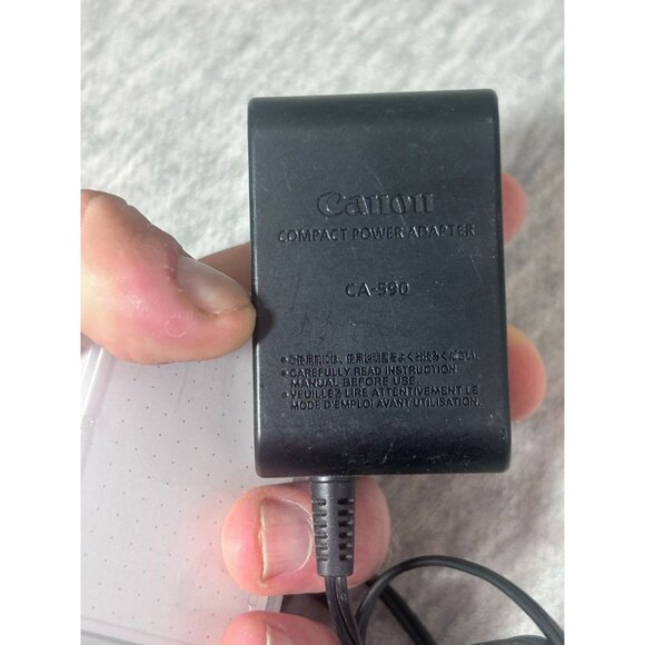 Canon Compact Power Adapter CA-590 Black Battery Charger - Picture 1 of 4
